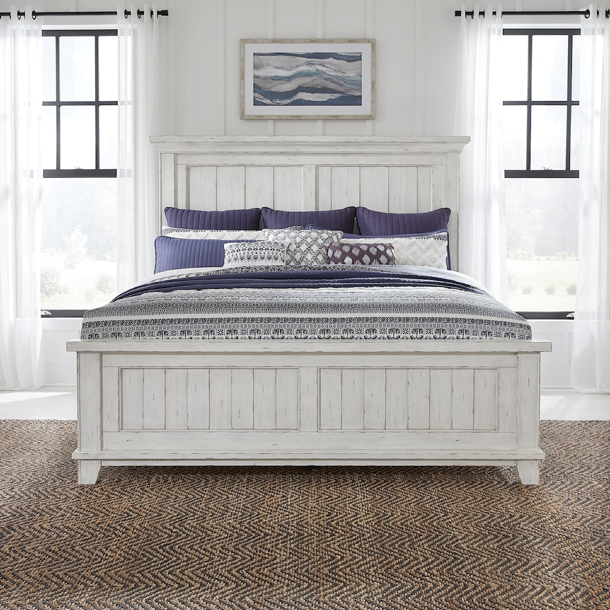 Liberty Furniture River Place King Panel Bed