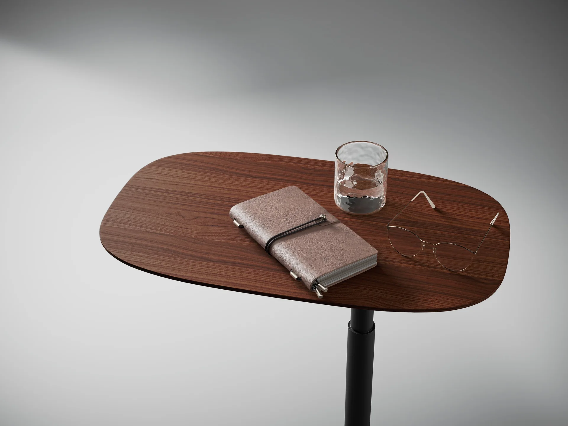 Adjustable Wood-Top Laptop Table