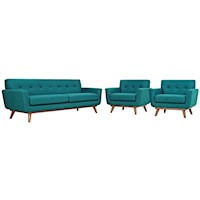 Armchairs and Sofa Set of 3