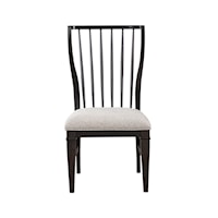 Transitional Windsor Back Dining Chair with Cushion