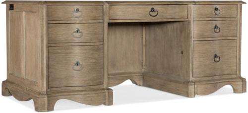 Traditional Executive Desk with Keyboard Drawer