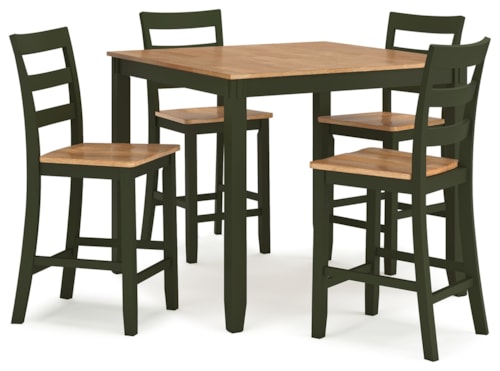 5-Piece Casual Counter Height Dining Set