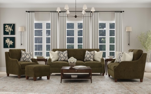 Transitional 4-Piece Living Room Set