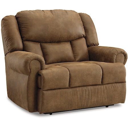 Traditional Power Recliner with Rolled Armrests