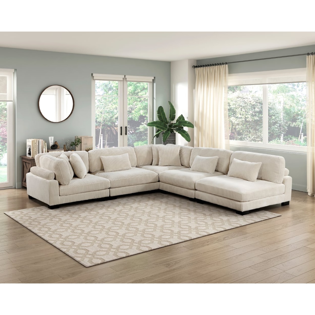 Homelegance Furniture Traverse 5-Piece Modular Sectional