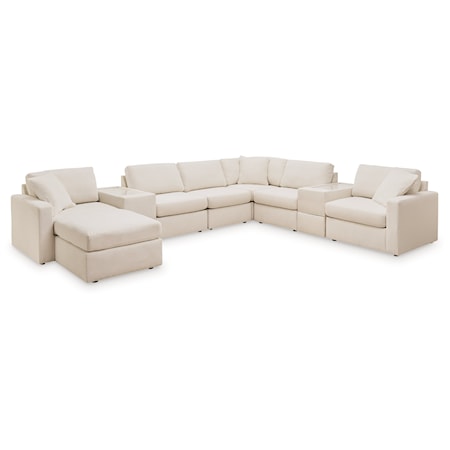 8-Piece Sectional And Ottoman