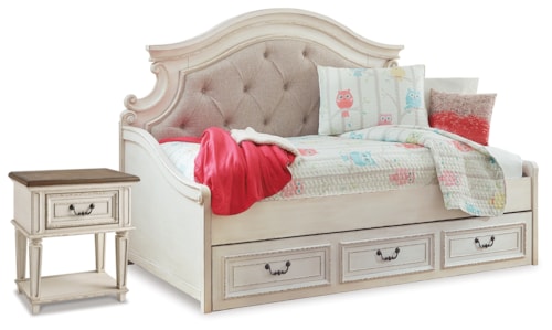 Twin Storage Day Bed And Nightstand