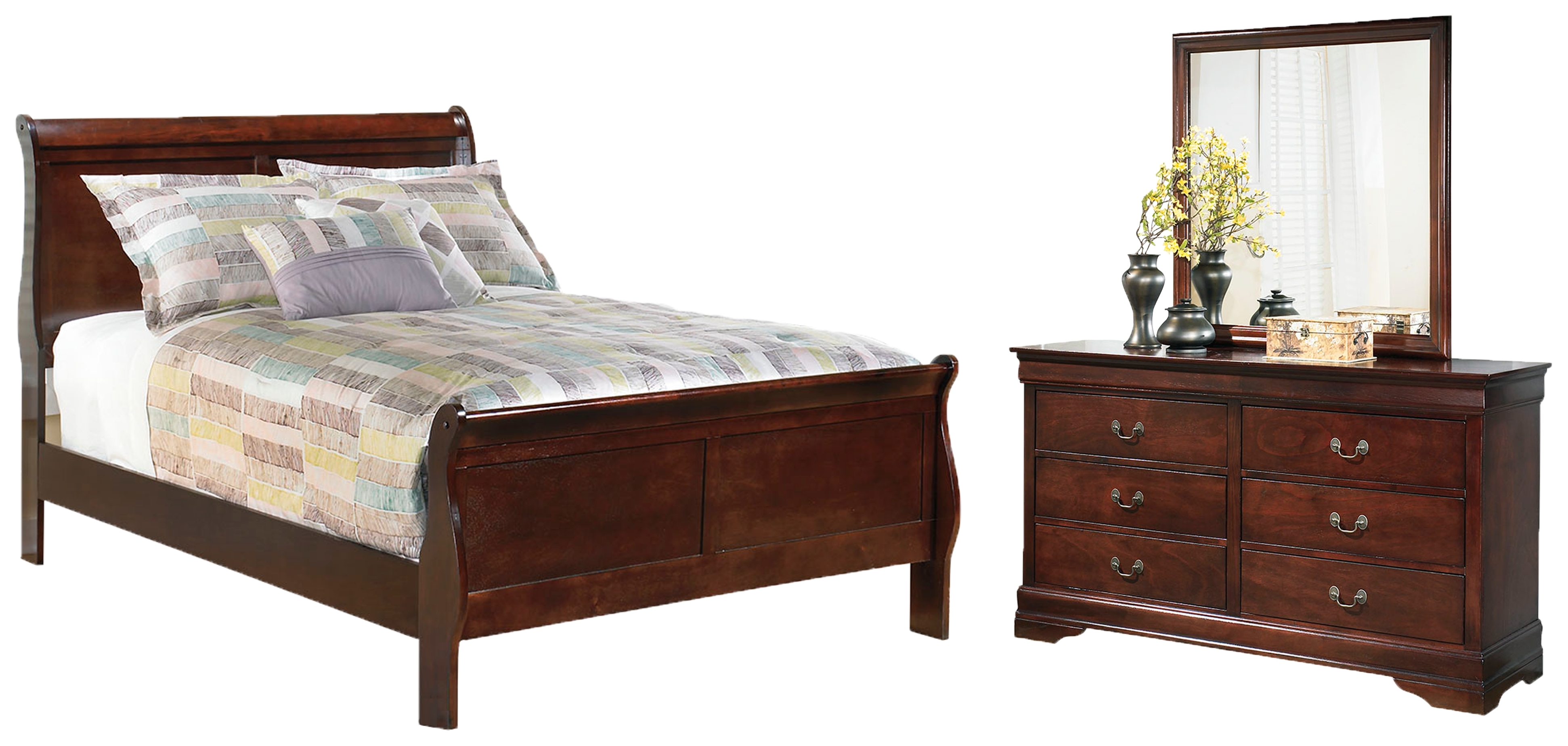 3pc Full Sleigh Bedroom Set