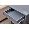 Milton Greens Stars Side Table GREY SIDE TABLE WITH 2 DRAWERS & | BOTTOM SH