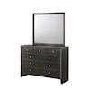 Crown Mark Evan Dresser and Mirror Combination