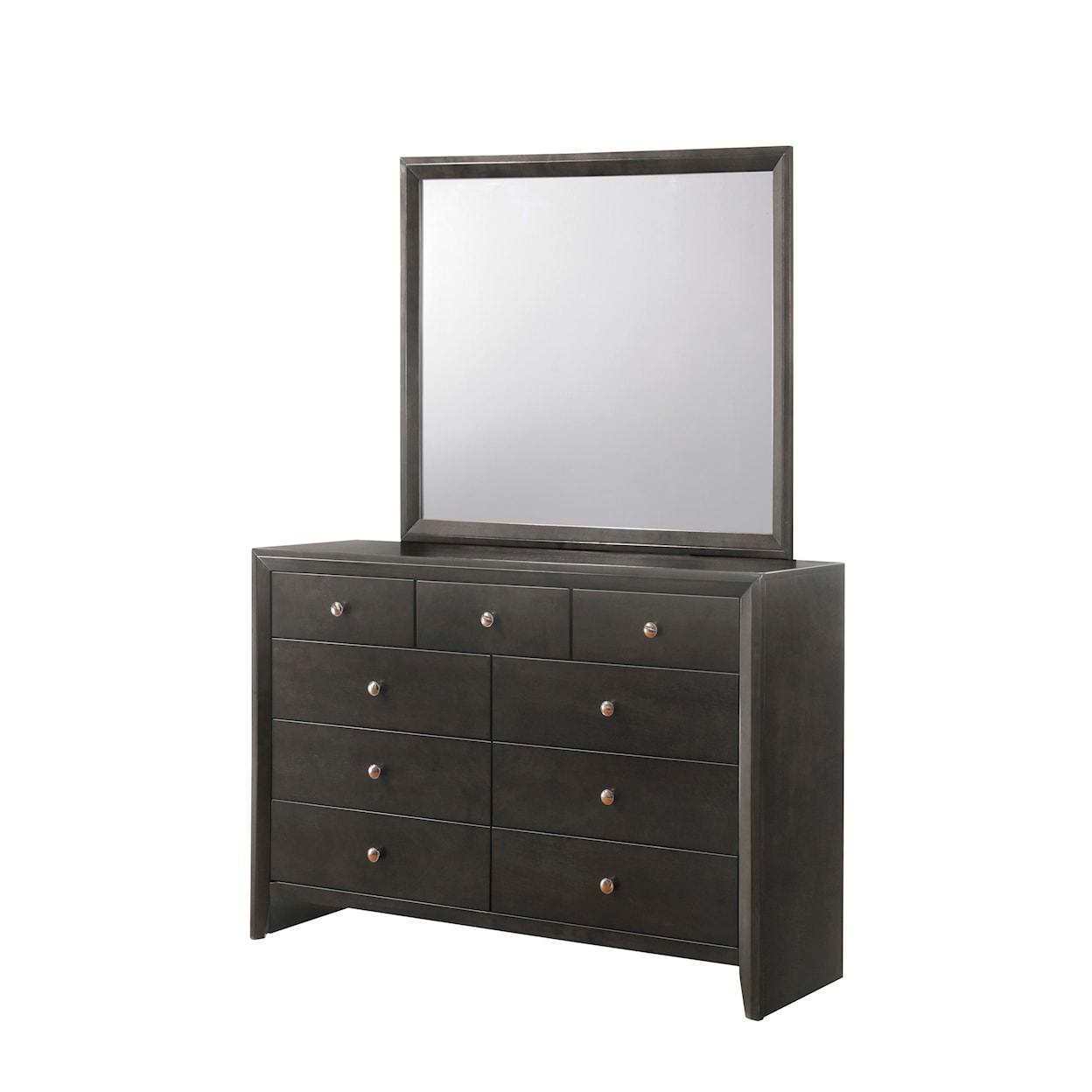 Crown Mark Evan Dresser and Mirror Combination