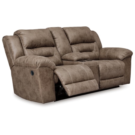Double Reclining Loveseat w/ Console