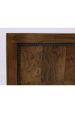 International Furniture Direct Walnut Transitional Queen Bed with Footboard Storage Bench
