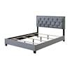 Crown Mark Danzy Upholstered Queen Panel Bed