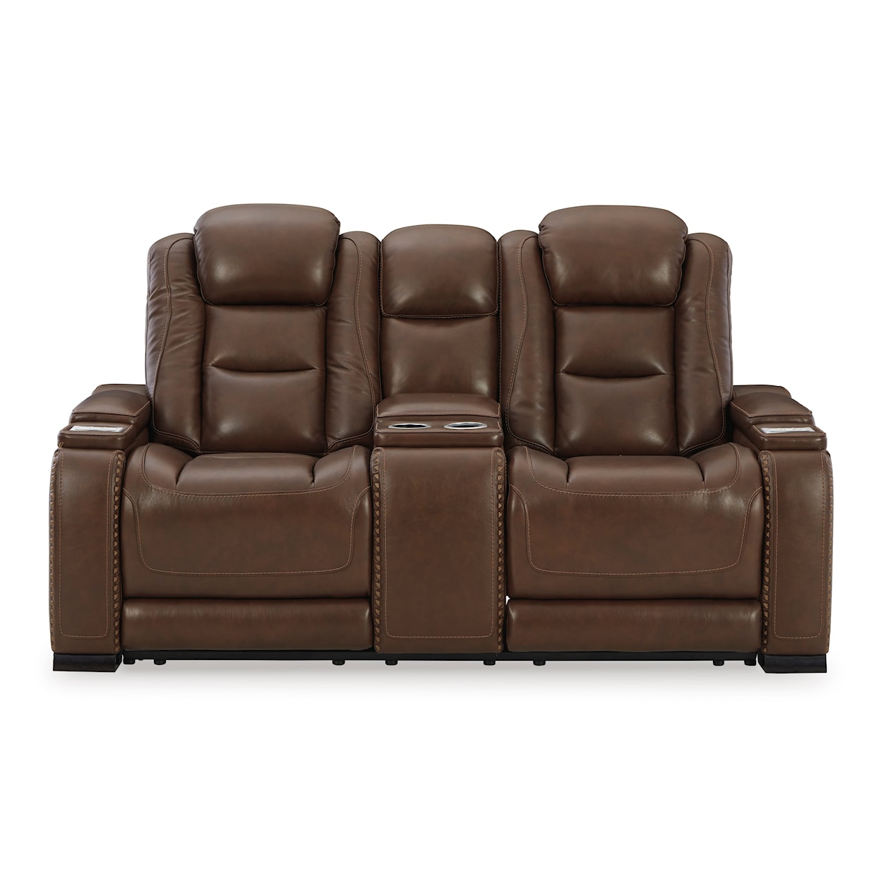 Michael Alan Select The Man-Den Power Reclining Loveseat with Console