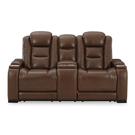 Power Reclining Loveseat with Console