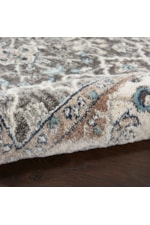 kathy ireland Home by Nourison American Manor 9' x 12' Ivory Blue Rectangle Rug