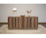 Direct Design Company Tiza 4-Door Console, Pink