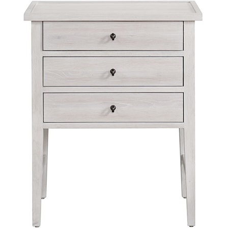 Farmhouse Small 3-Drawer Nightstand