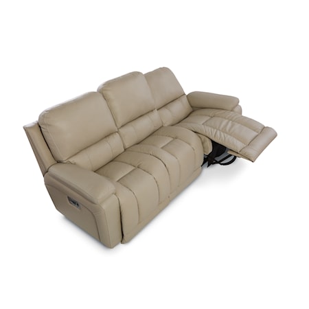 Power Reclining Sofa w/ Headrest &amp; Lumbar