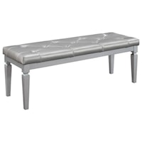 Glam Bench with Crystal Button Tufting