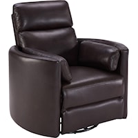 Contemporary Power Swivel Glider Recliner with Cordless Battery Pack and USB Charger