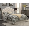 Steve Silver Dawson Queen Headboard, Silver Faux Leather