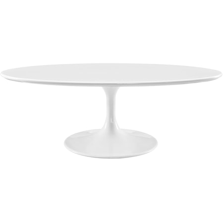 48" Oval-Shaped Top Coffee Table