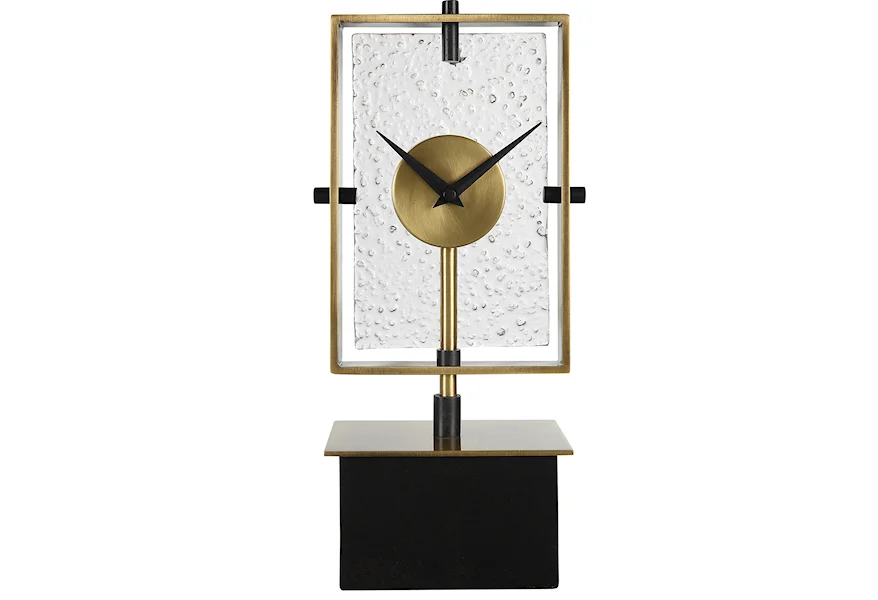 Arta Arta Modern Table Clock by Uttermost at Janeen's Furniture Gallery
