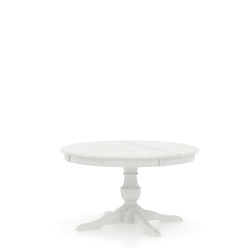 Traditional Customizable Round Dining Table with Single Pedestal Base