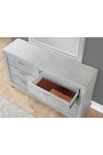 Steve Silver Montana Montana Rustic 6-Drawer Dresser with Felt-Lined Top Drawers