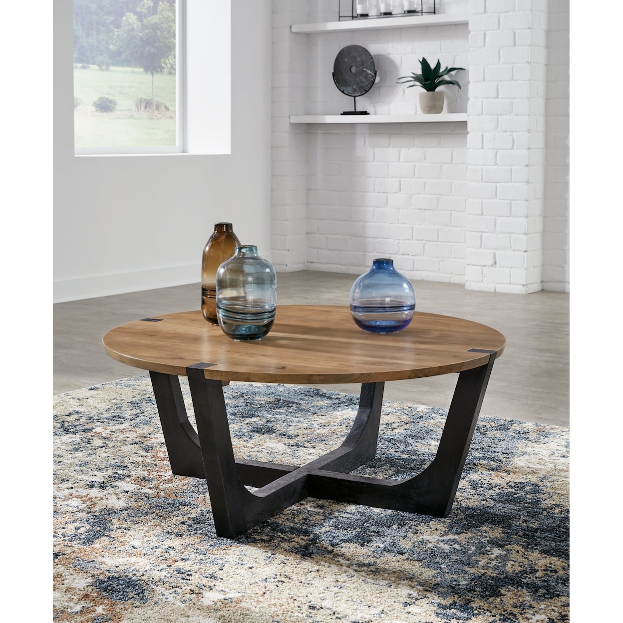 Ashley Furniture Signature Design Hanneforth Round Coffee Table