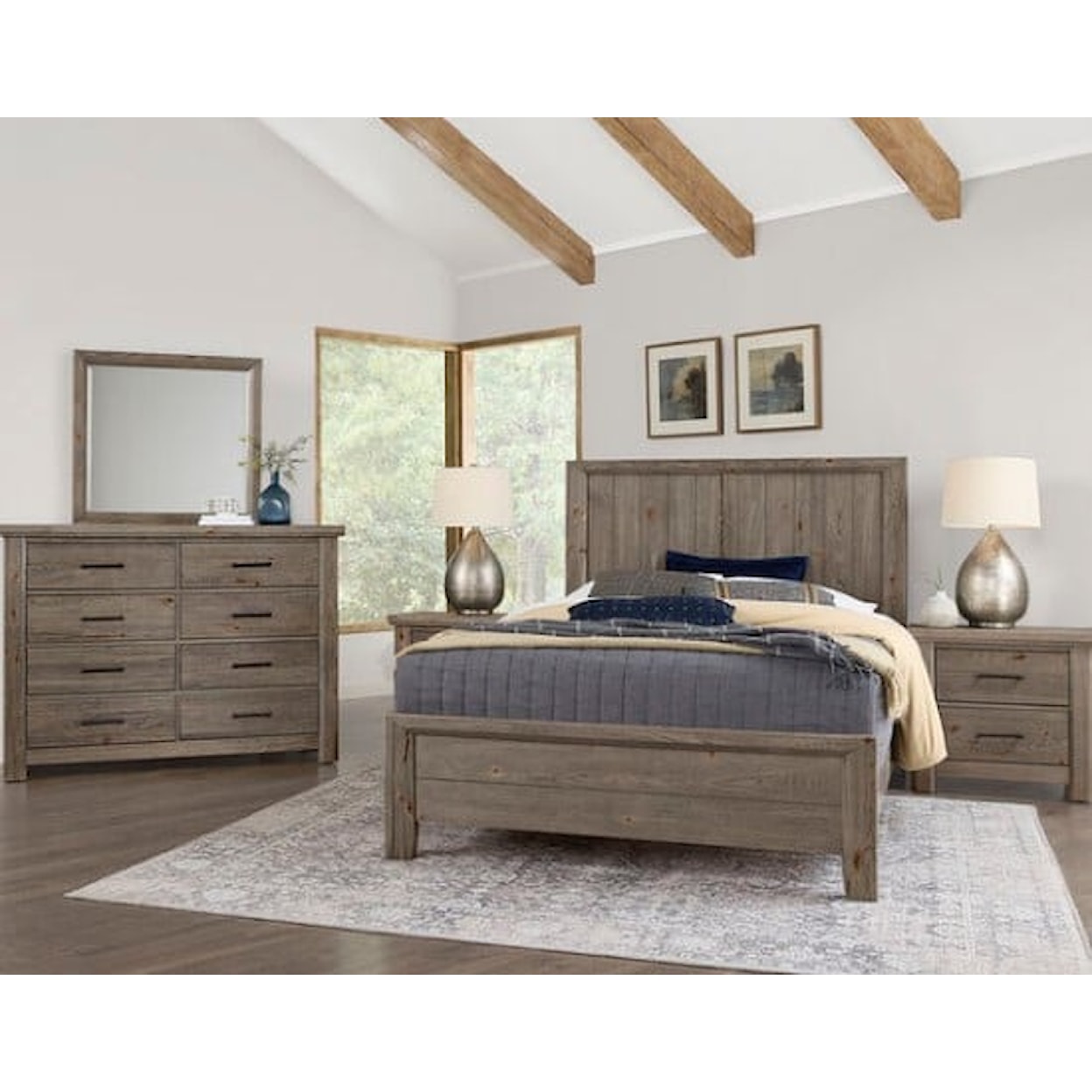 Vaughan-Bassett Yellowstone King Platform Bed