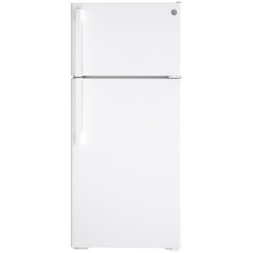 GE Energy Star® 16.6 Cu. Ft. Top-Freezer Refrigerator White