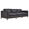 Bernhardt Bernhardt Living Noel Leather Sofa Without Pillows