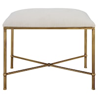 Avenham Small Gold Framed Bench