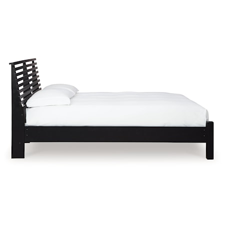 King Slat Panel Bed