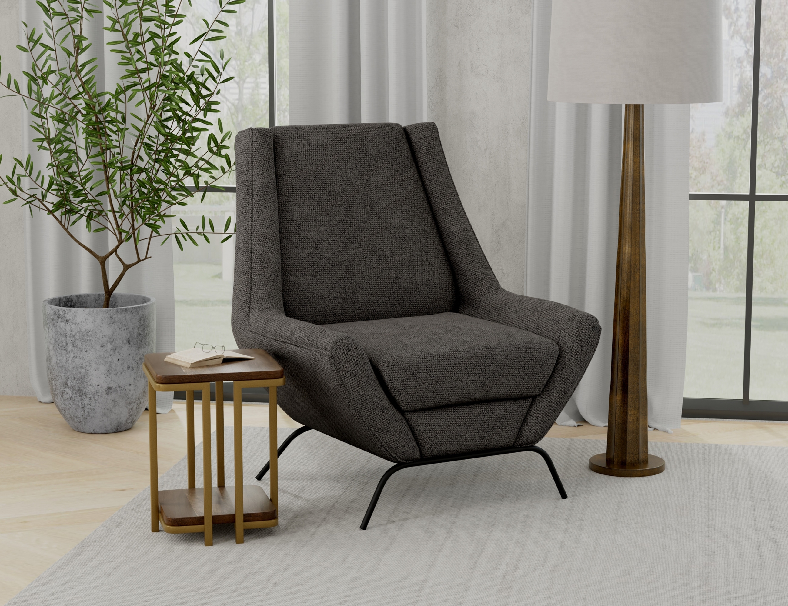 International Furniture Direct Tyne Accent Chair