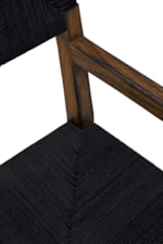 Furniture Classics  Rustic Dining Chair with Rope Seat