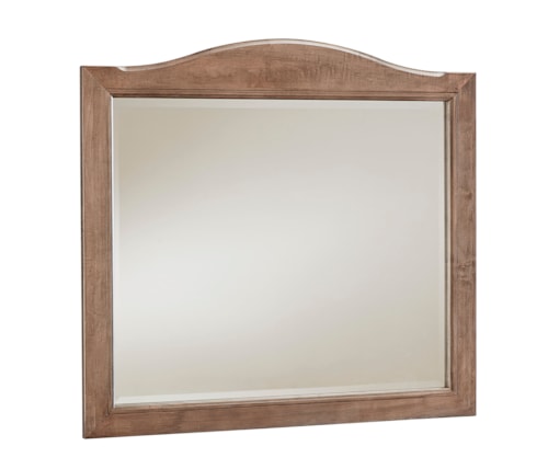 Farmhouse Landscape Mirror with Slight Arched Top