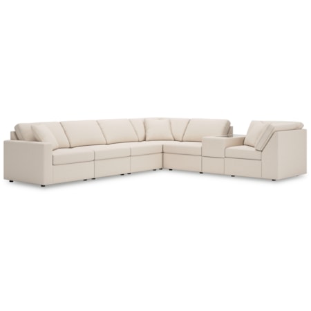 7-Piece Sectional Console