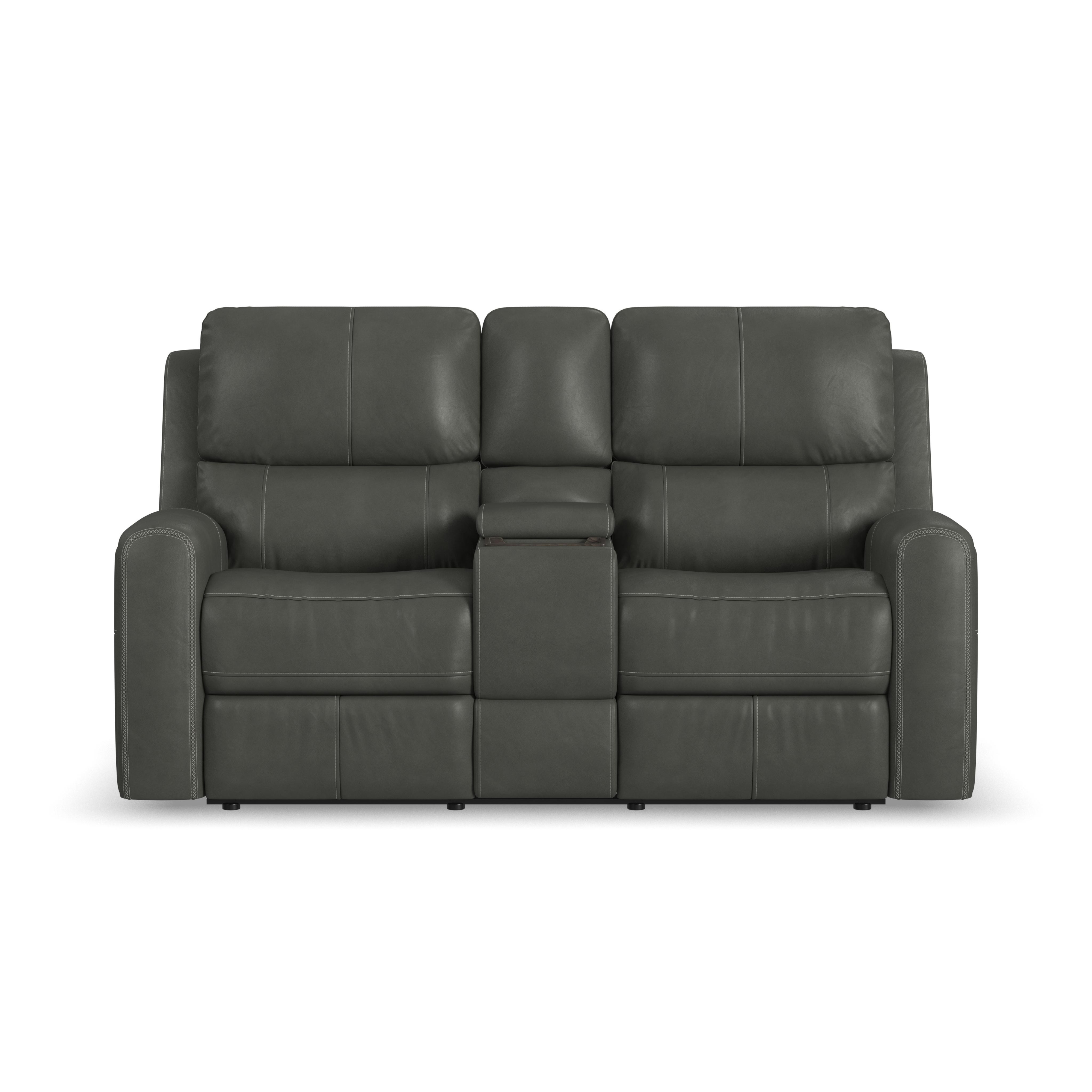 Flexsteel Linden Power Reclining Console Loveseat