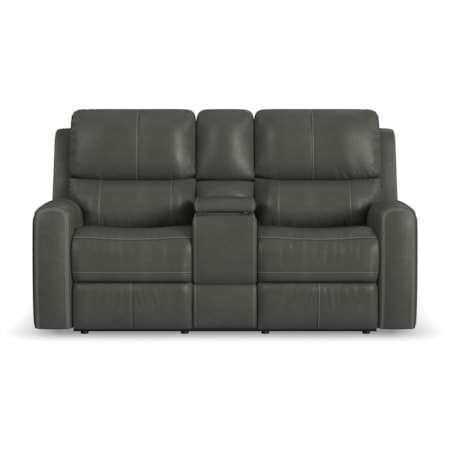 Power Reclining Console Loveseat