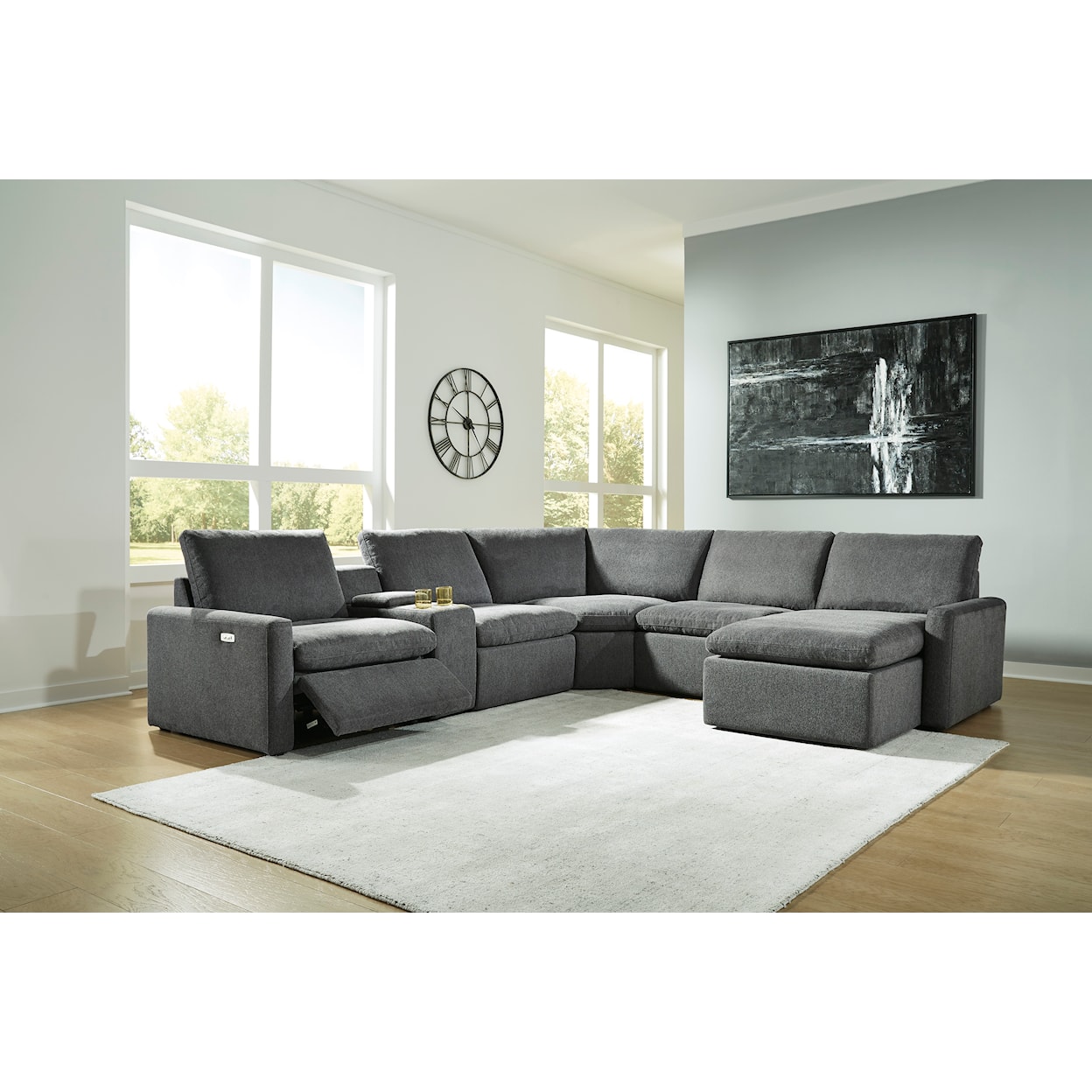 Ashley Furniture Signature Design Hartsdale 6-Piece Power Reclining Sectional