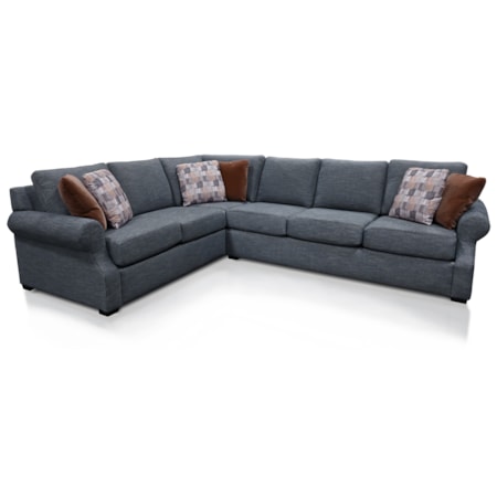 3-Piece Sectional with Toss Pillows