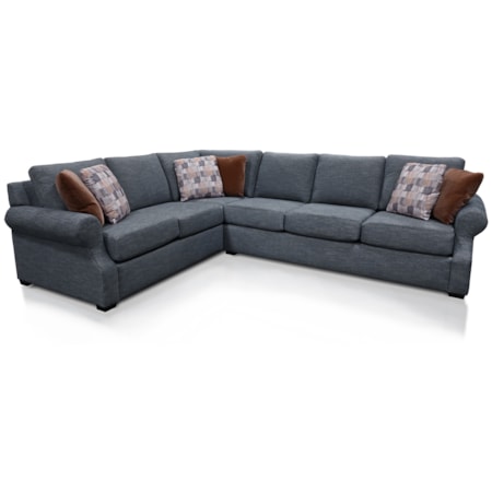 3-Piece Sectional with Toss Pillows