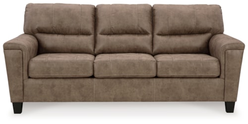 Faux Leather Sofa
