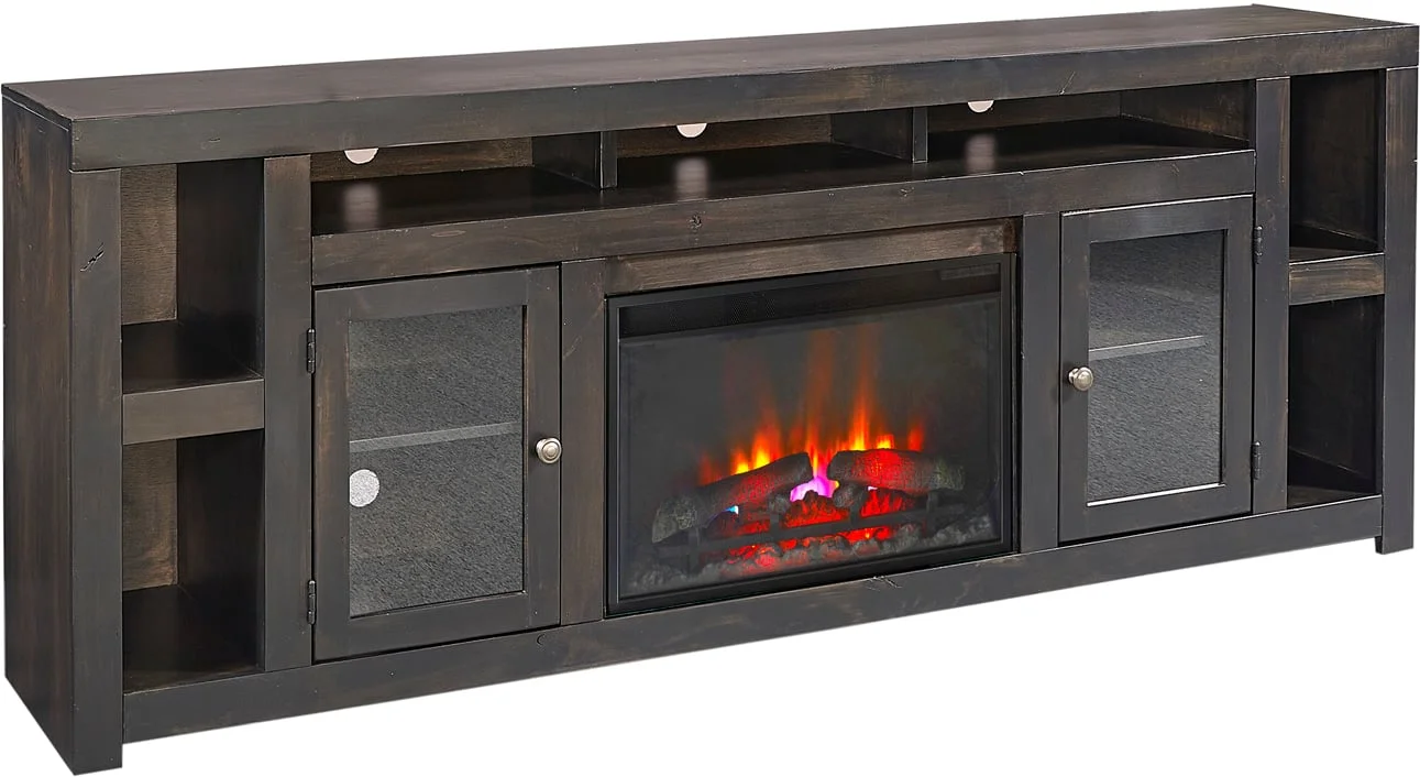 Aspenhome Avery Loft DY1960GHT Contemporary 84" Fireplace TV Console