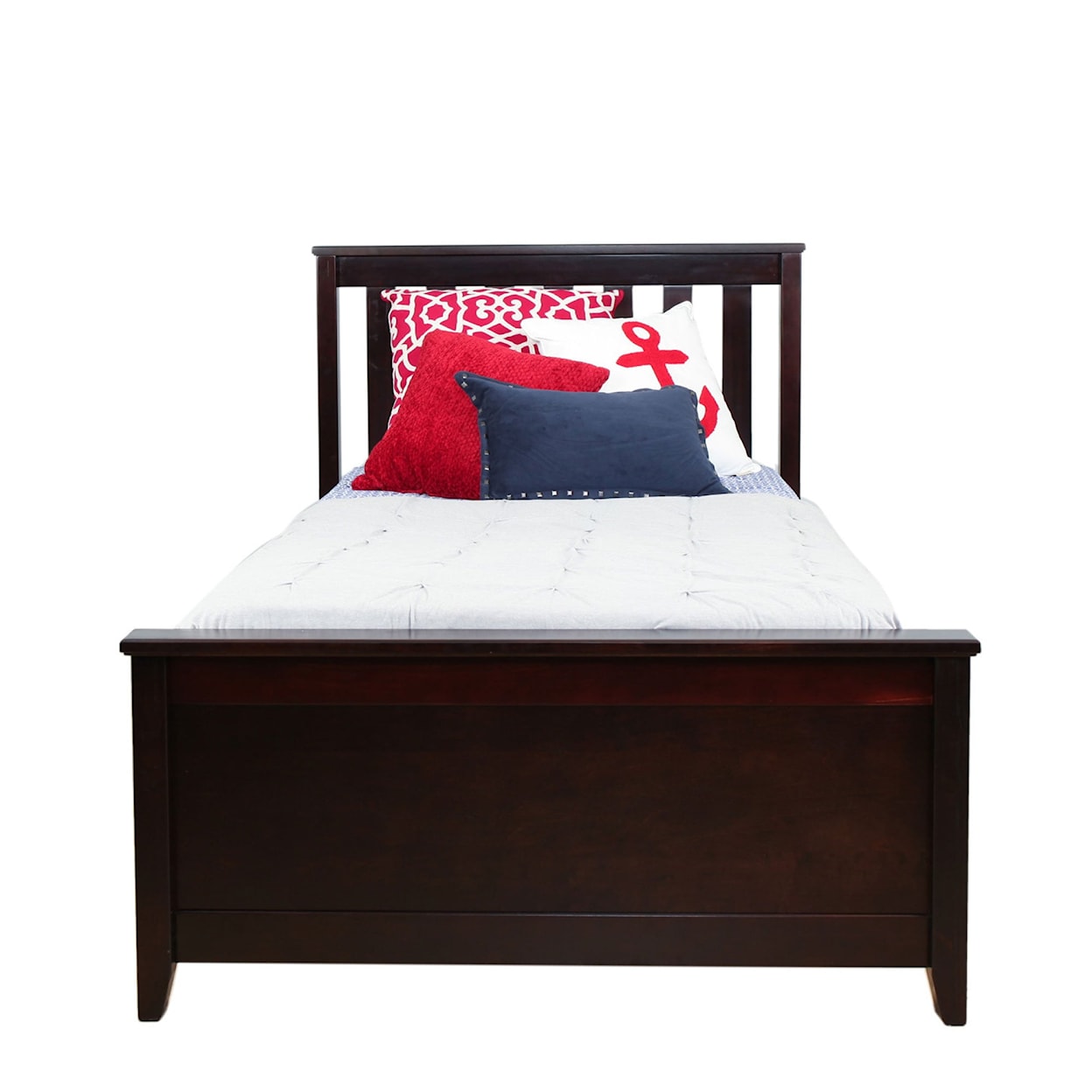Jackpot Kids Single Beds Youth Twin Bed in Espresso