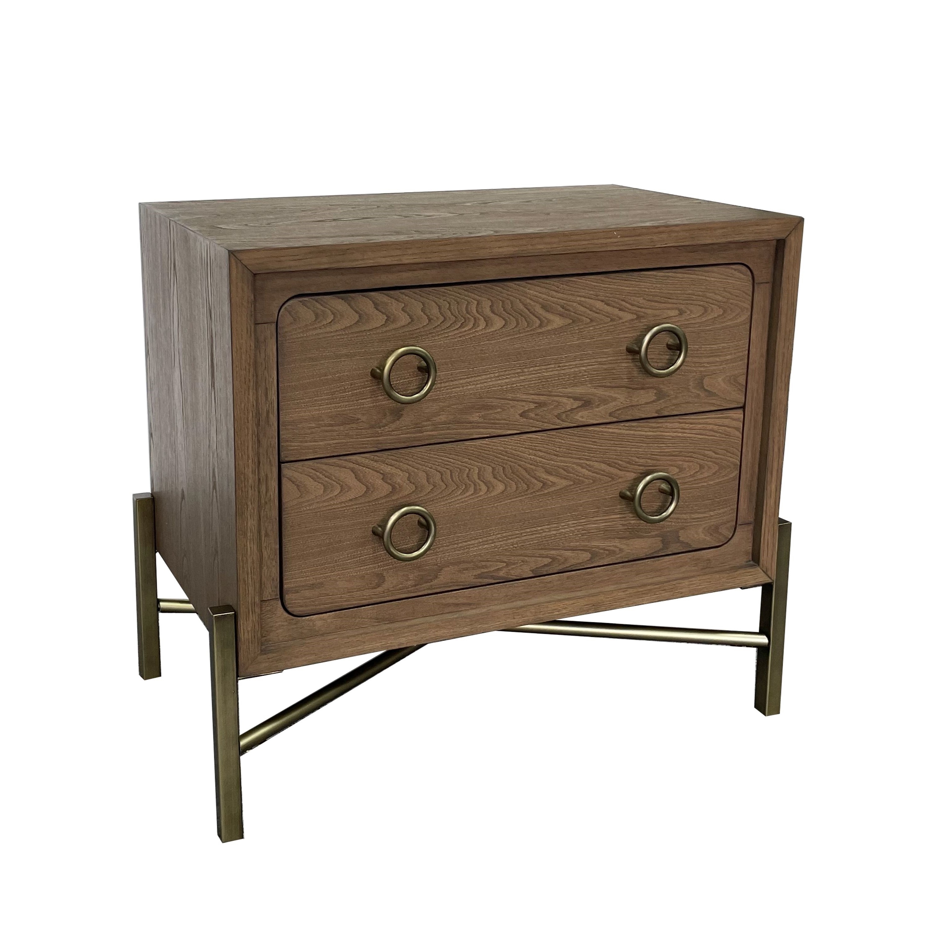 2-Drawer Nightstand w/USB Port